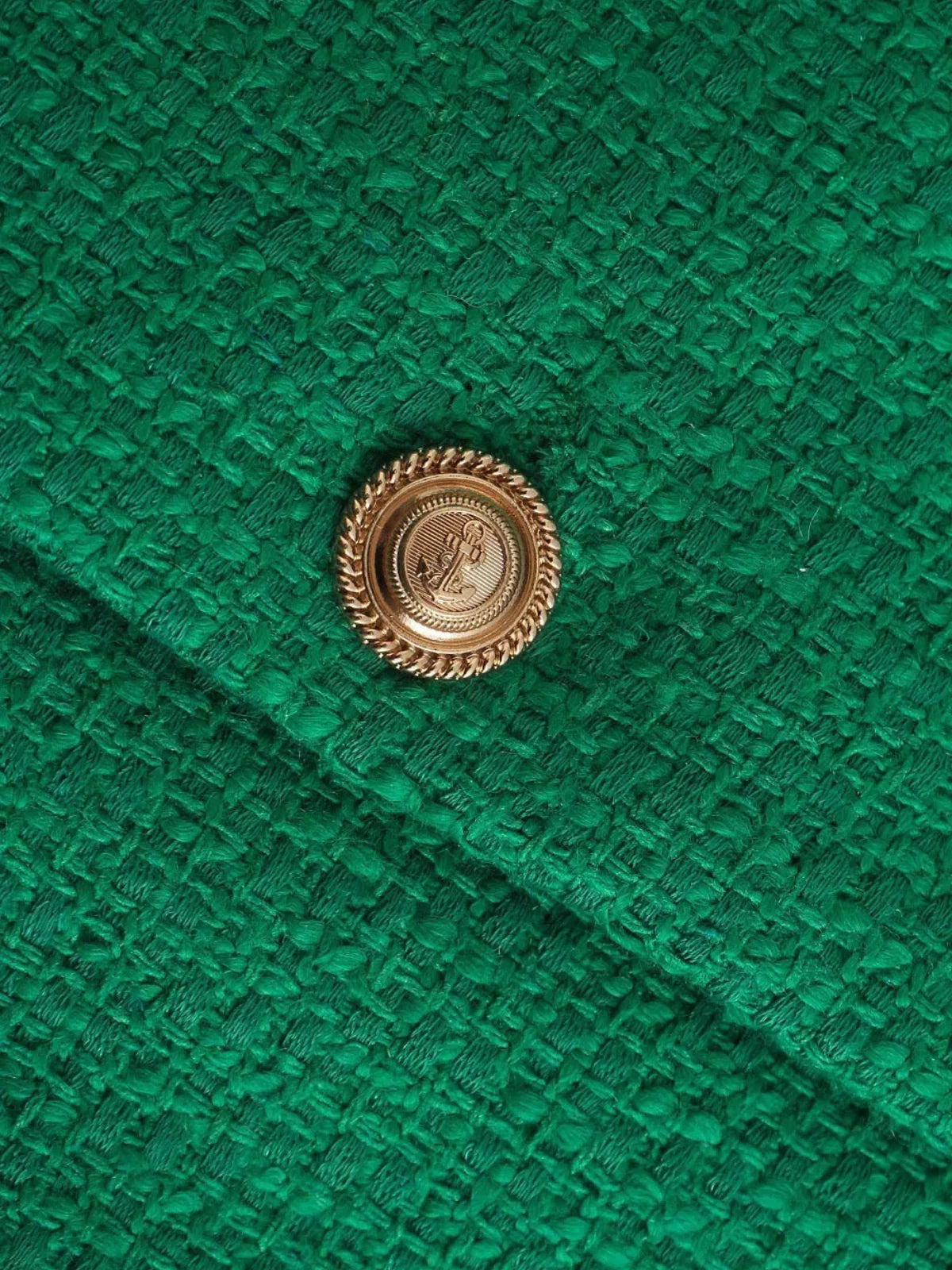 Classic Style Elegant Green Cardigan - LA FEMME WANDERER