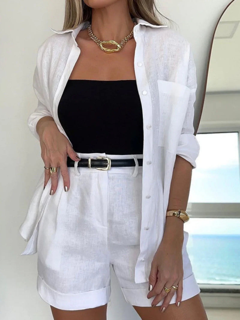 Eleganter Anzug für jeden Tag – Shorts und Hemd