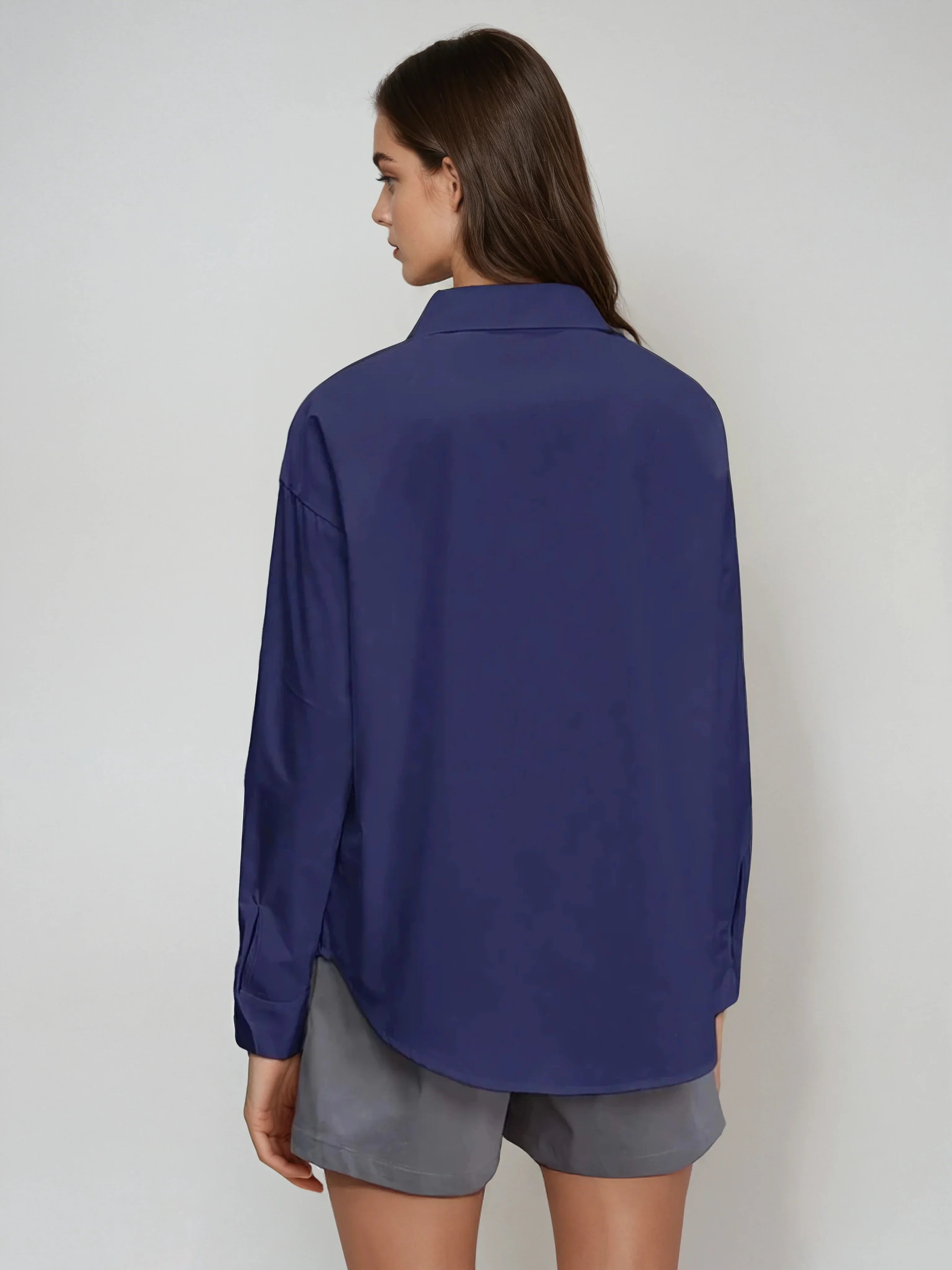 Button-up Shirt For Effortless Office Wear - LA FEMME WANDERER