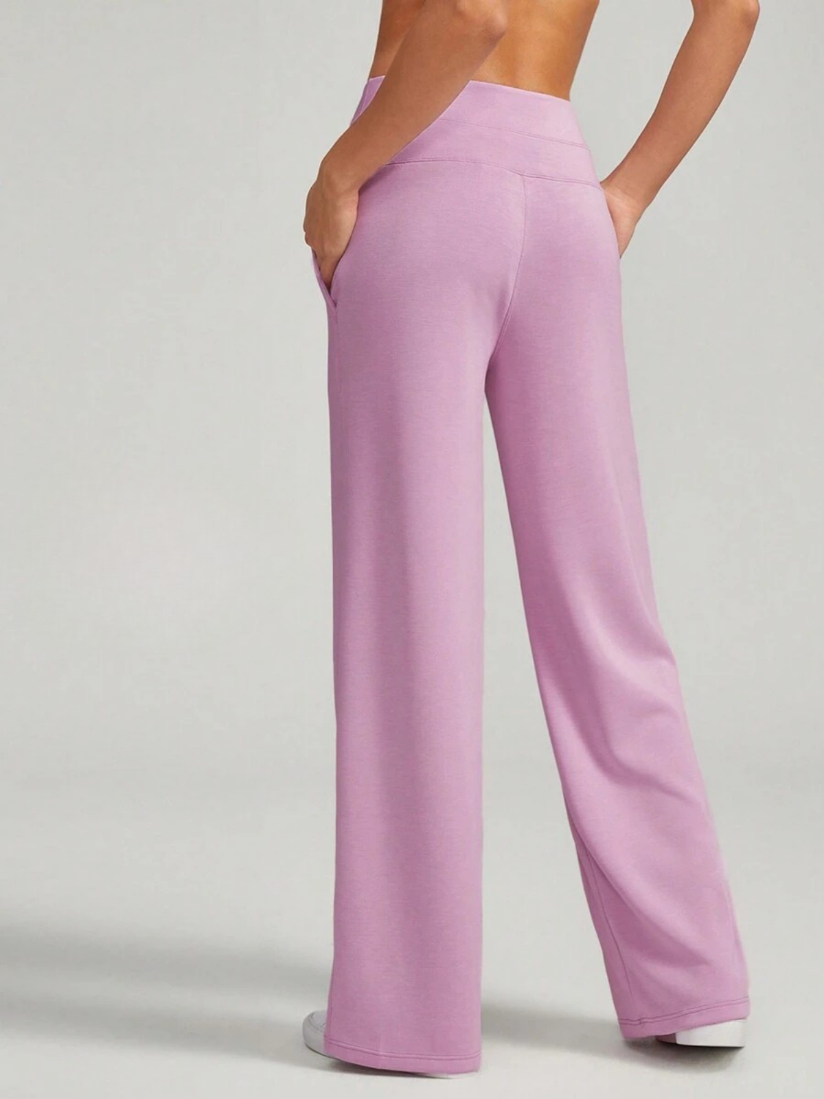Modal Silk Wide Leg Lounge Pants High Waist With Pockets For Everyday Comfort And Style