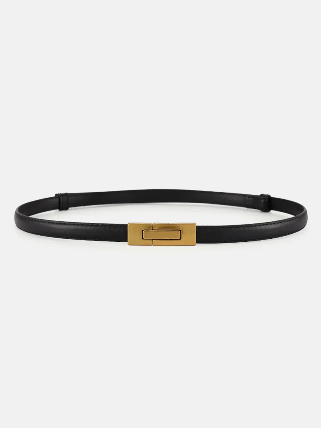 Leather Vintage Magnet Closure Slim Belt - LA FEMME WANDERER