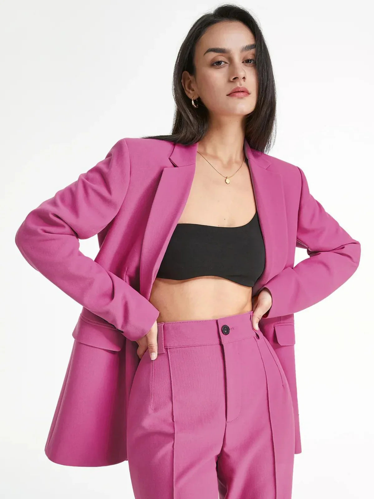 Blazer & Pants Matching Suit - LA FEMME WANDERER