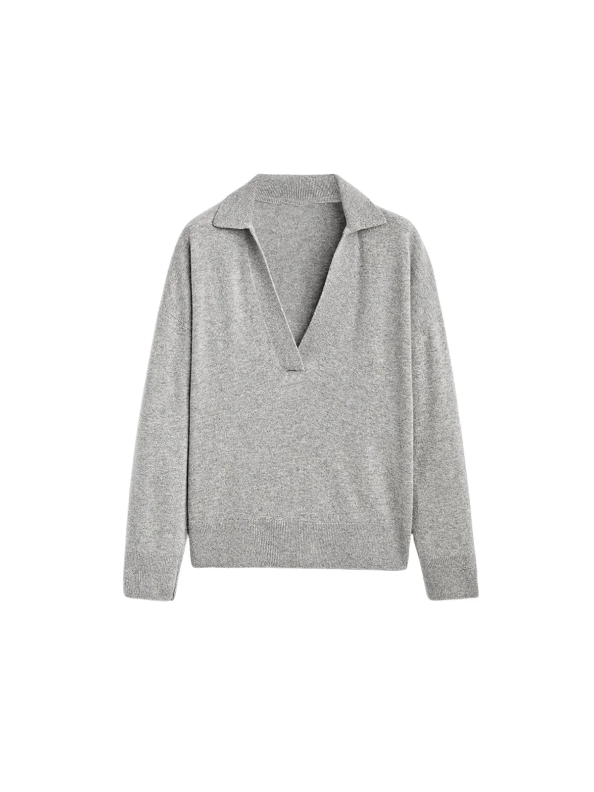 Polo Collar Casual Knitted Sweater - LA FEMME WANDERER