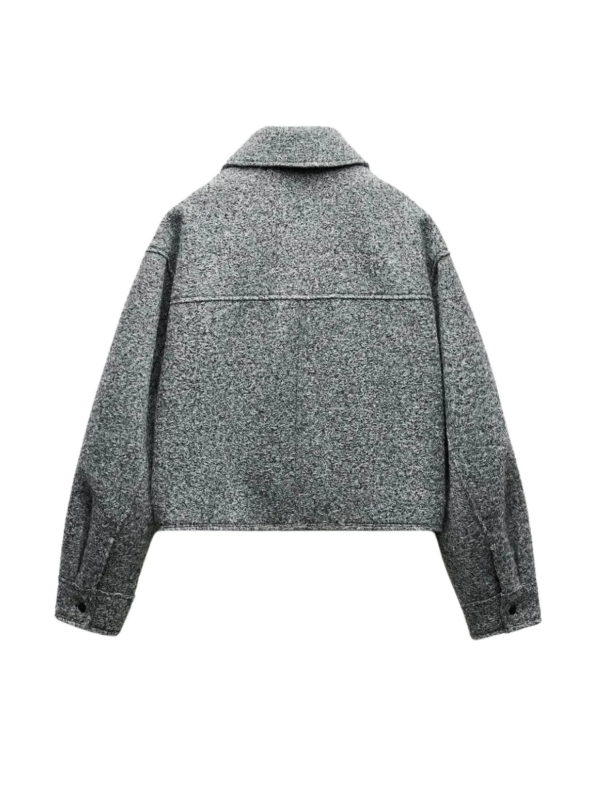 Bouclé Grey Jacket - LA FEMME WANDERER