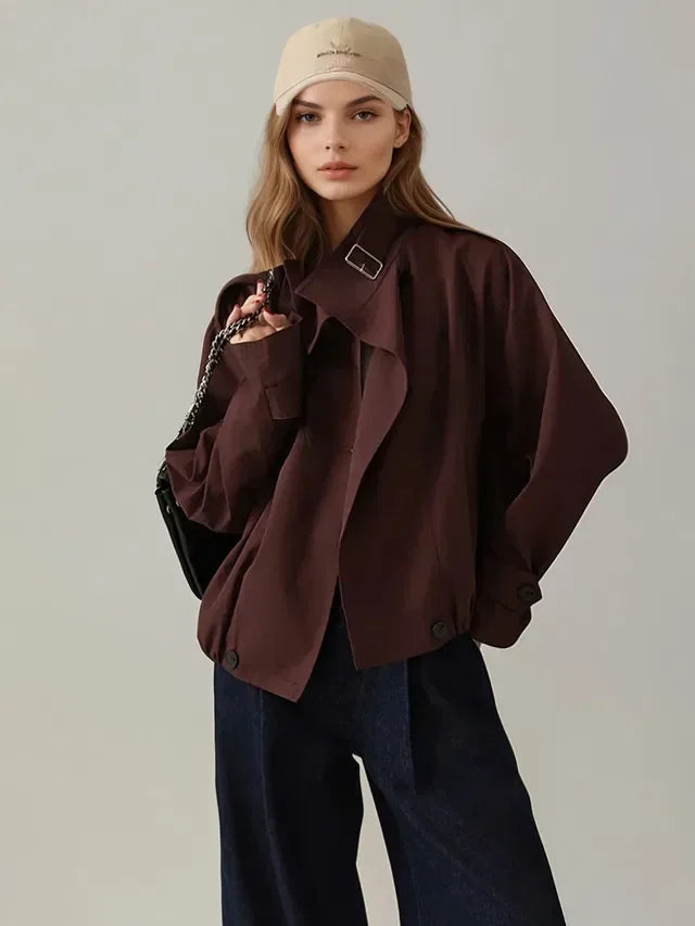 Einfach passender, lockerer Vintage-Trenchcoat