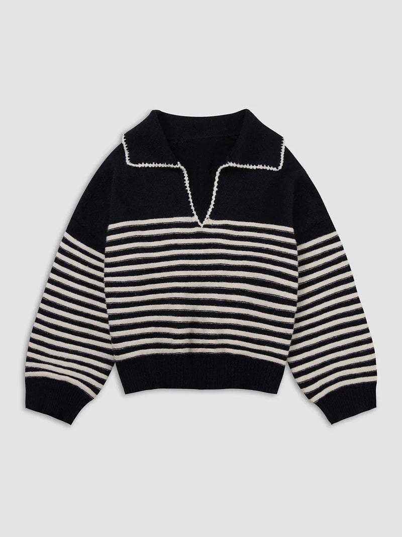 Bold Chic Crosswalk Stripe Sweater