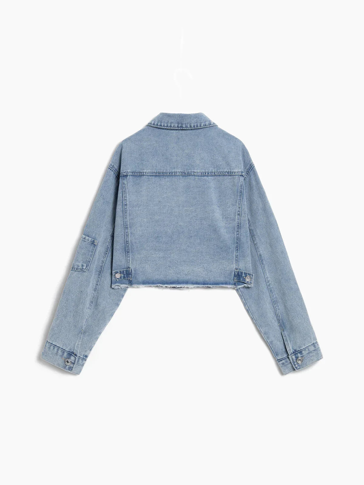 Always In Love Denim Crop Jacket - LA FEMME WANDERER
