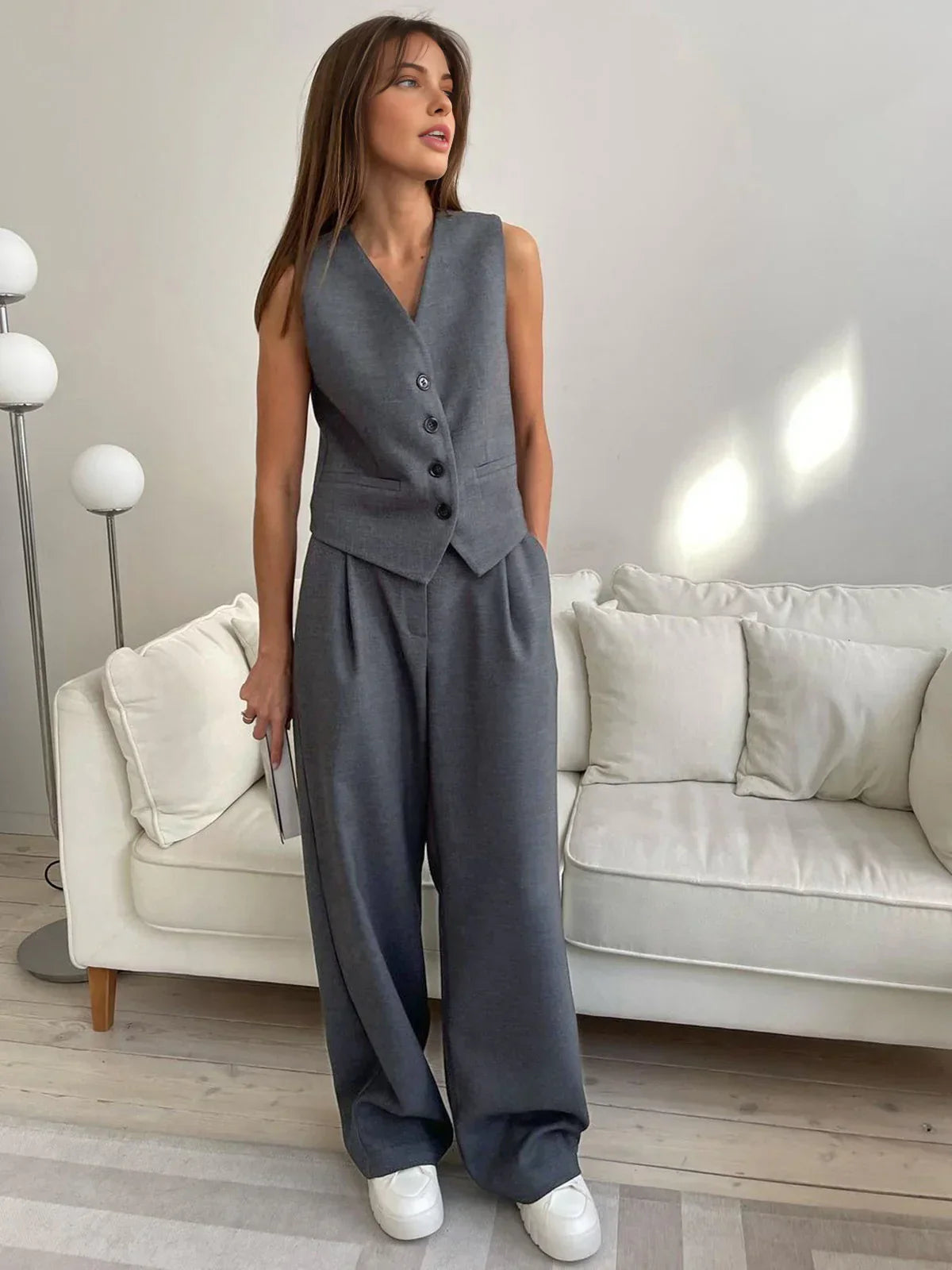 Vest & Pants Matching Suit - LA FEMME WANDERER