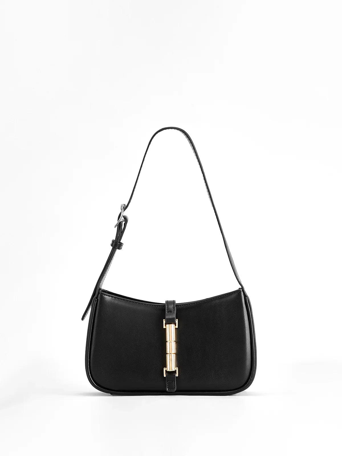 Golden Wist Lock Shoulder Bag - LA FEMME WANDERER