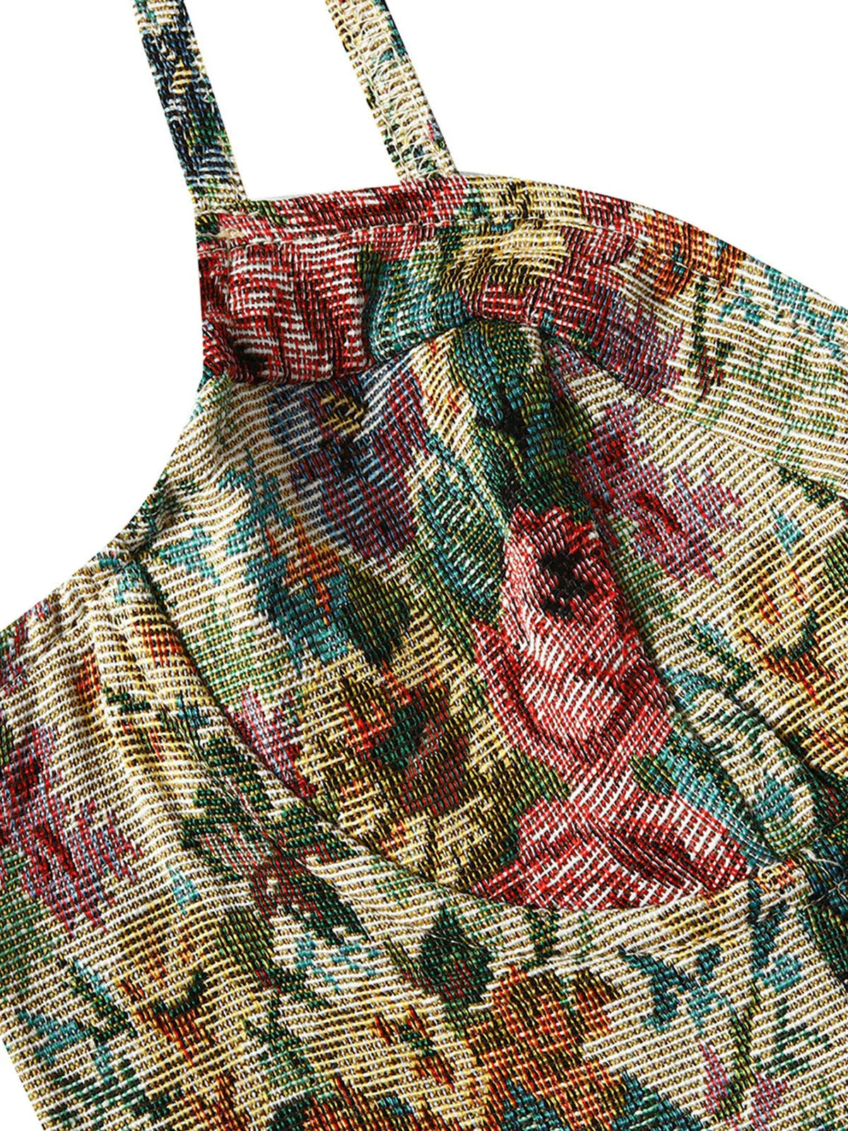 Retro Floral Printed Corset - LA FEMME WANDERER