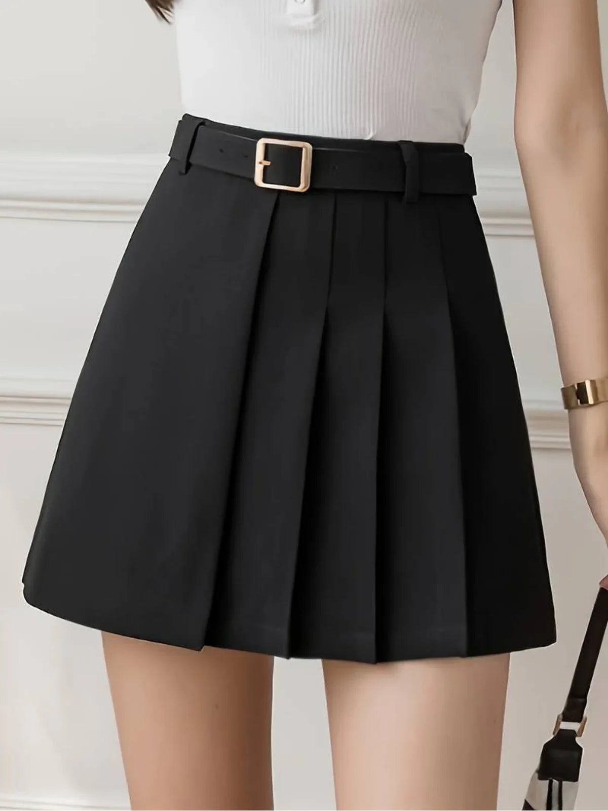 Pleated Skirt Short Skirt - LA FEMME WANDERER