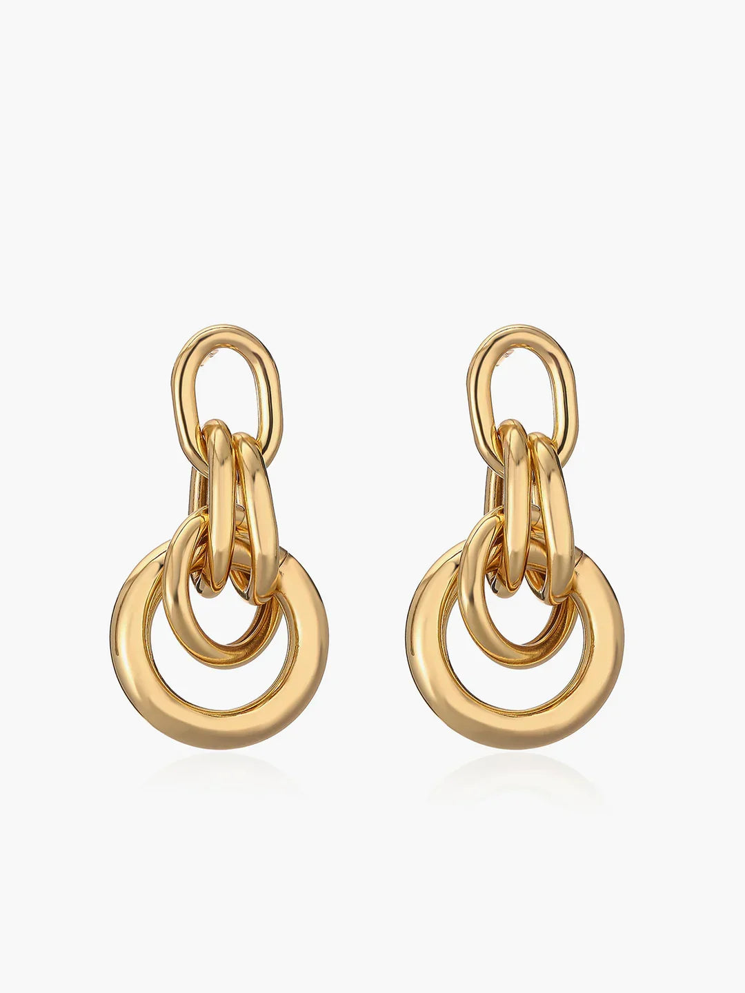 Knot Chunky Hoop Earrings - LA FEMME WANDERER