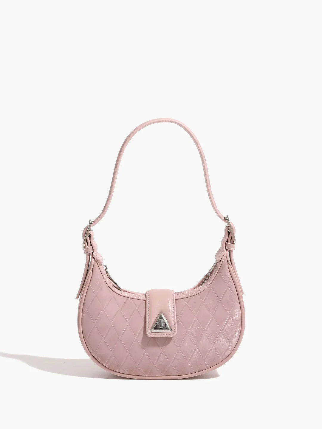 Adjustable Strap Diamond Crescent Bag - LA FEMME WANDERER