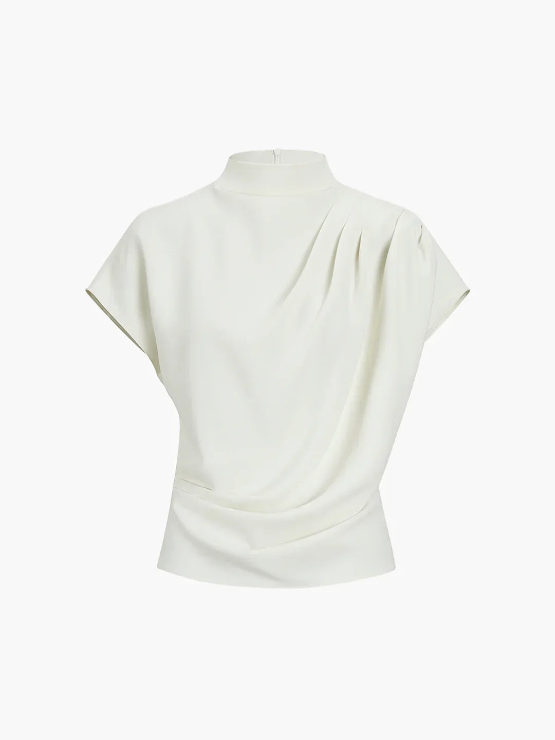 Elegant Style Minimalism Short Sleeve Top - LA FEMME WANDERER