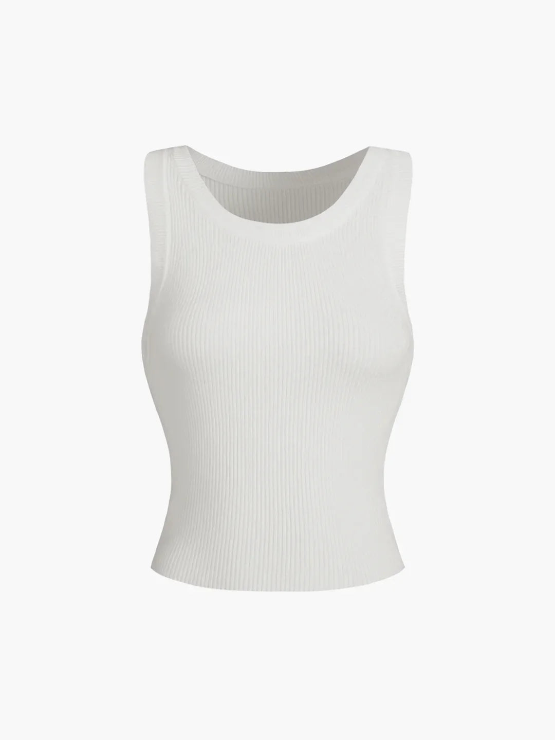 Solid Ribbed Sweater Top - LA FEMME WANDERER