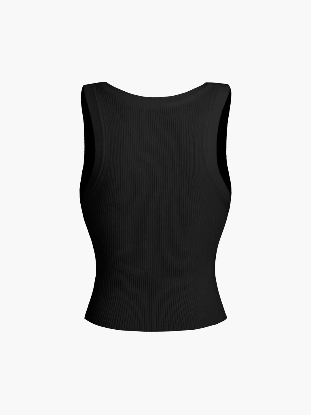 Solid Ribbed Sweater Top - LA FEMME WANDERER