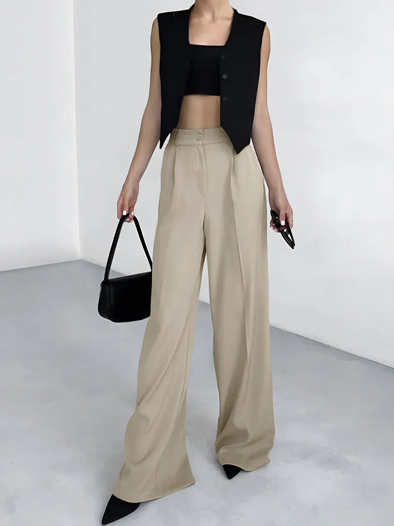 Always Casual Pockets Wide Leg Pants