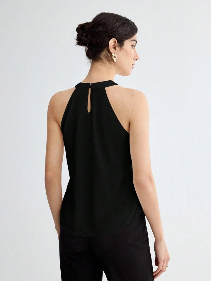 Paris Minimalist Sleeveless Blouse