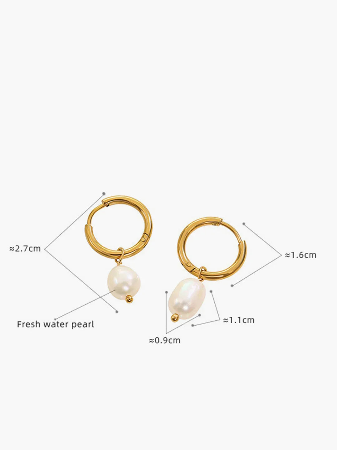 Always Chic Hoop-Ring Pearl Drop Earrings - LA FEMME WANDERER