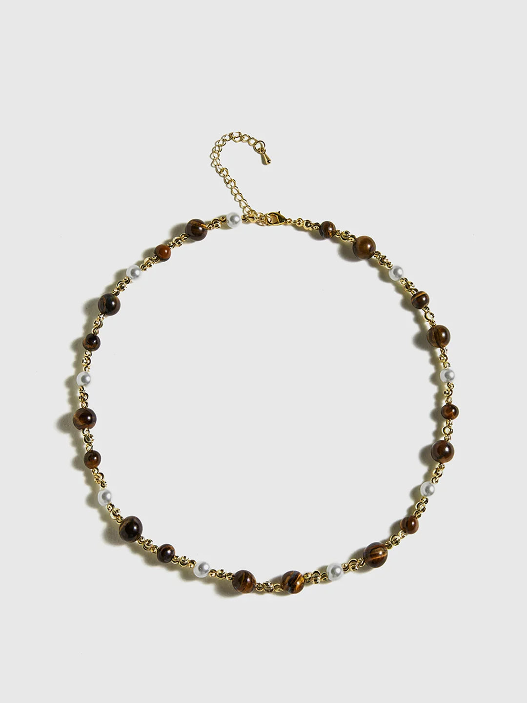 Earth-Tone Tiger Eye Choker - LA FEMME WANDERER