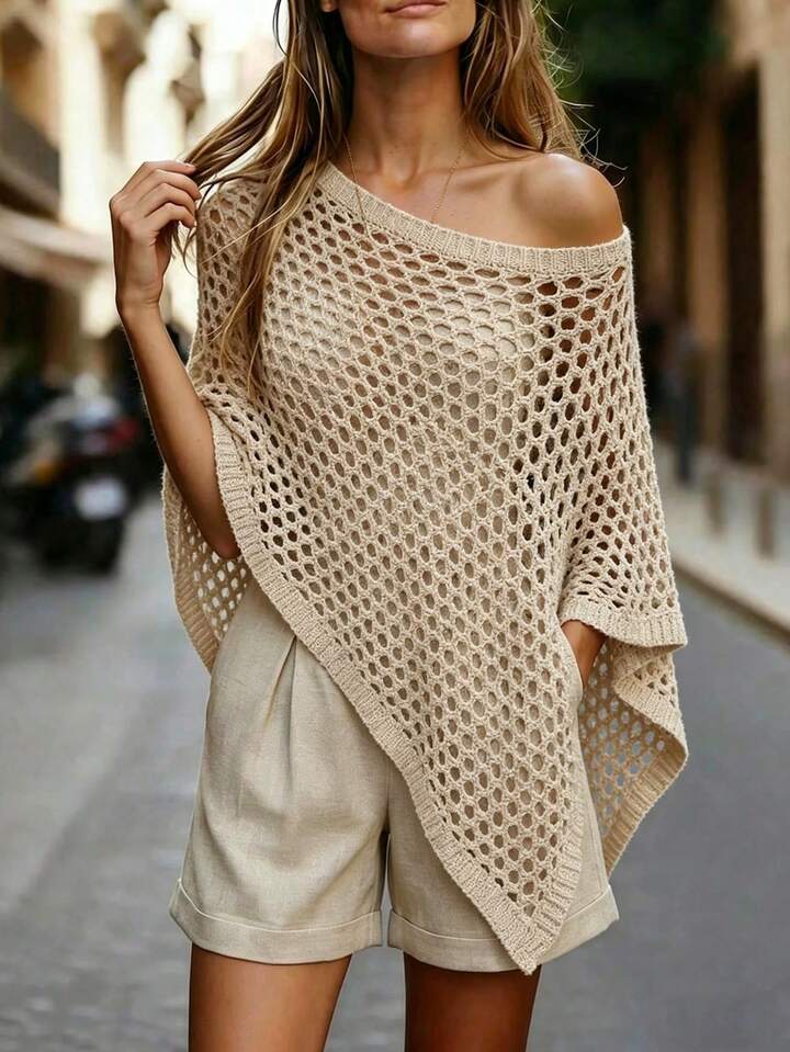 Lightweight Open Knit Cover-Up for Effortless Summer Style
