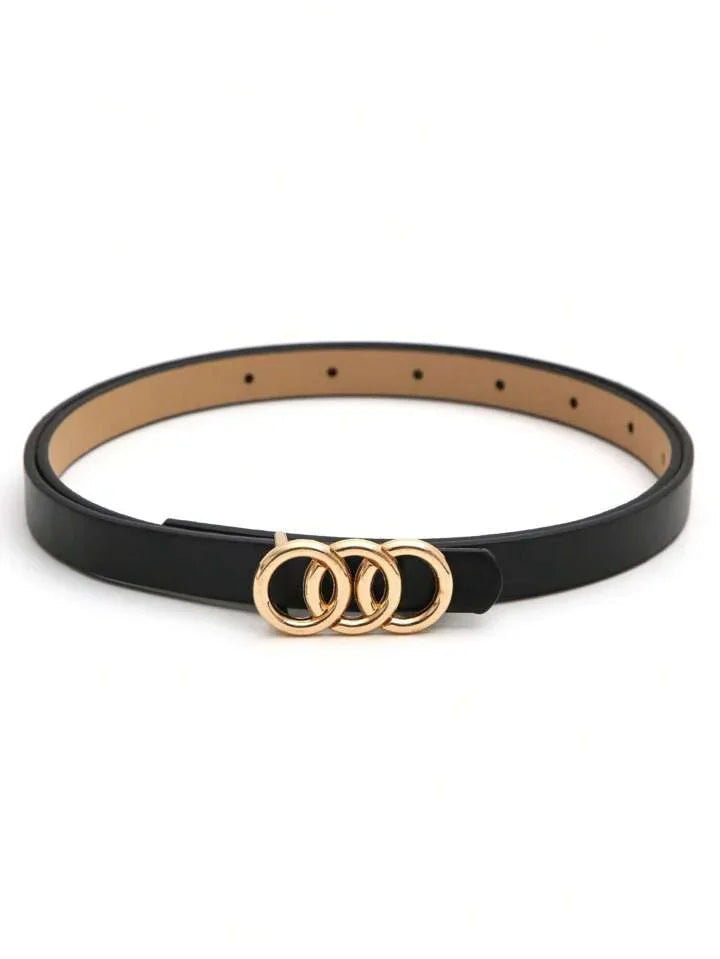 Triple Ring Minimalist Waist Belt - LA FEMME WANDERER
