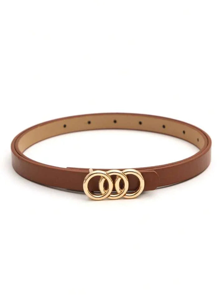 Triple Ring Minimalist Waist Belt - LA FEMME WANDERER