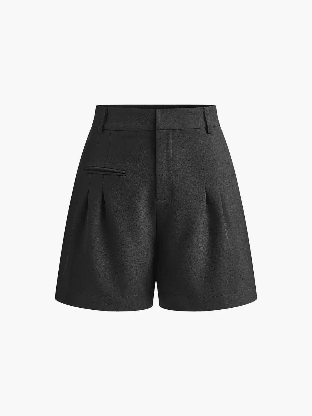 Semi-Sheer Mid-Waist Shorts Without Belt - LA FEMME WANDERER