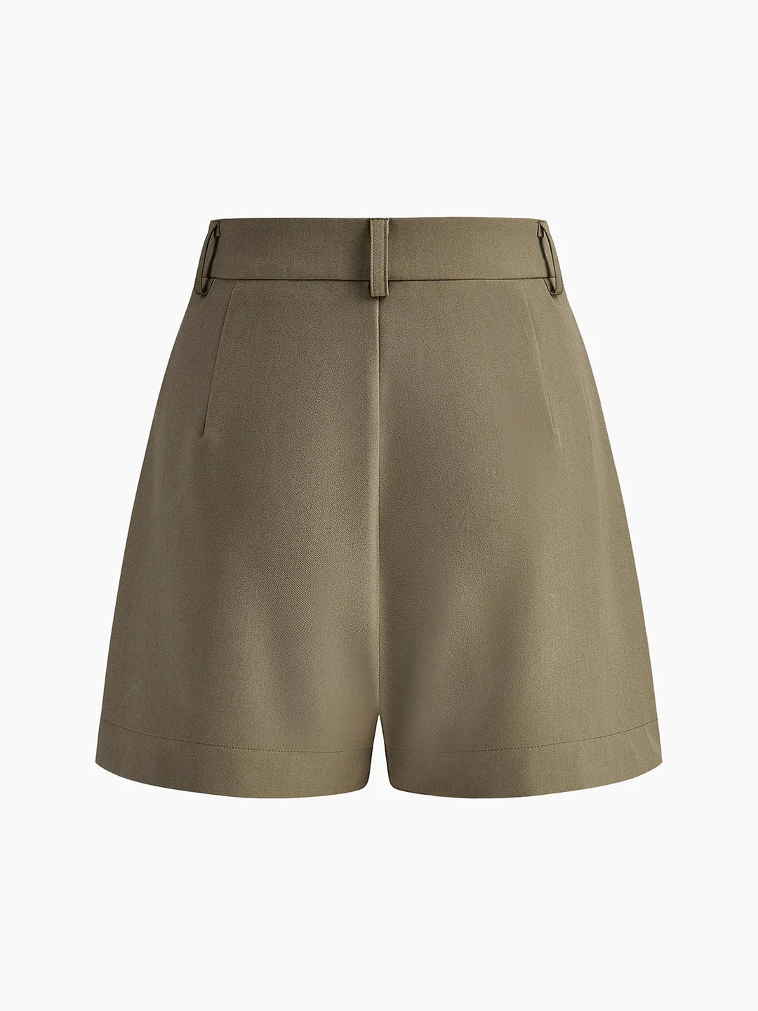 Semi-Sheer Mid-Waist Shorts Without Belt - LA FEMME WANDERER