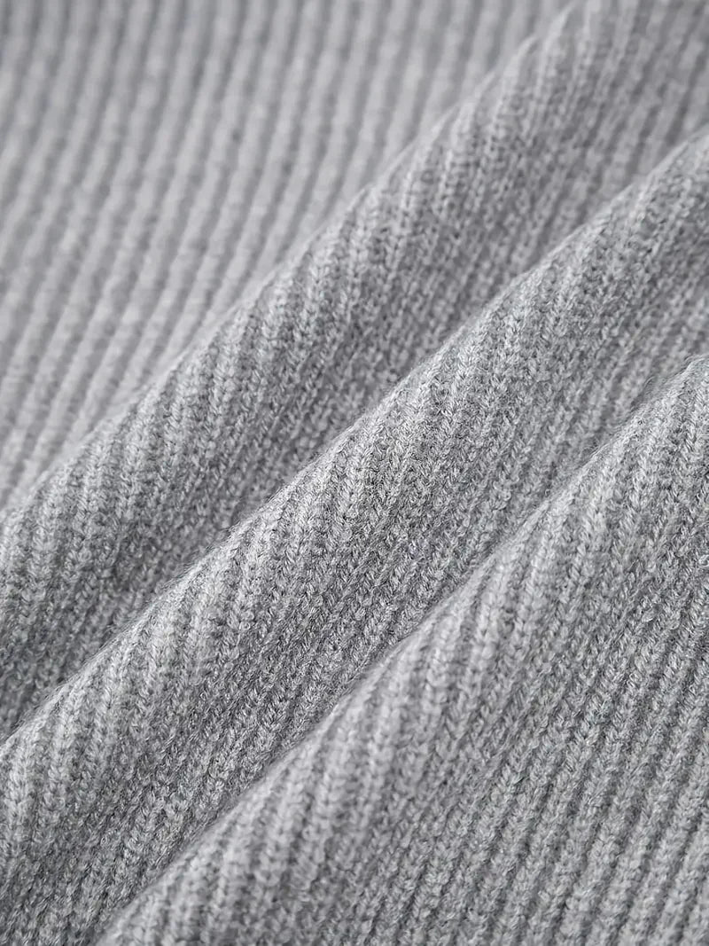 Retro Cross V-Neck Knitted Sweater - LA FEMME WANDERER