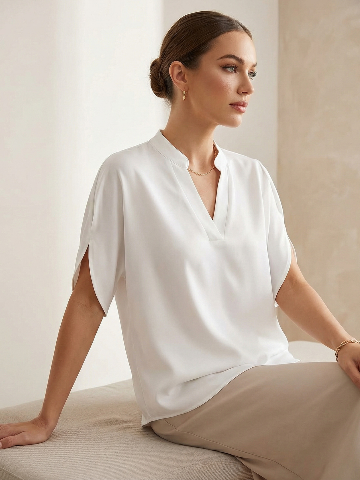 Lässiges Chiffontop