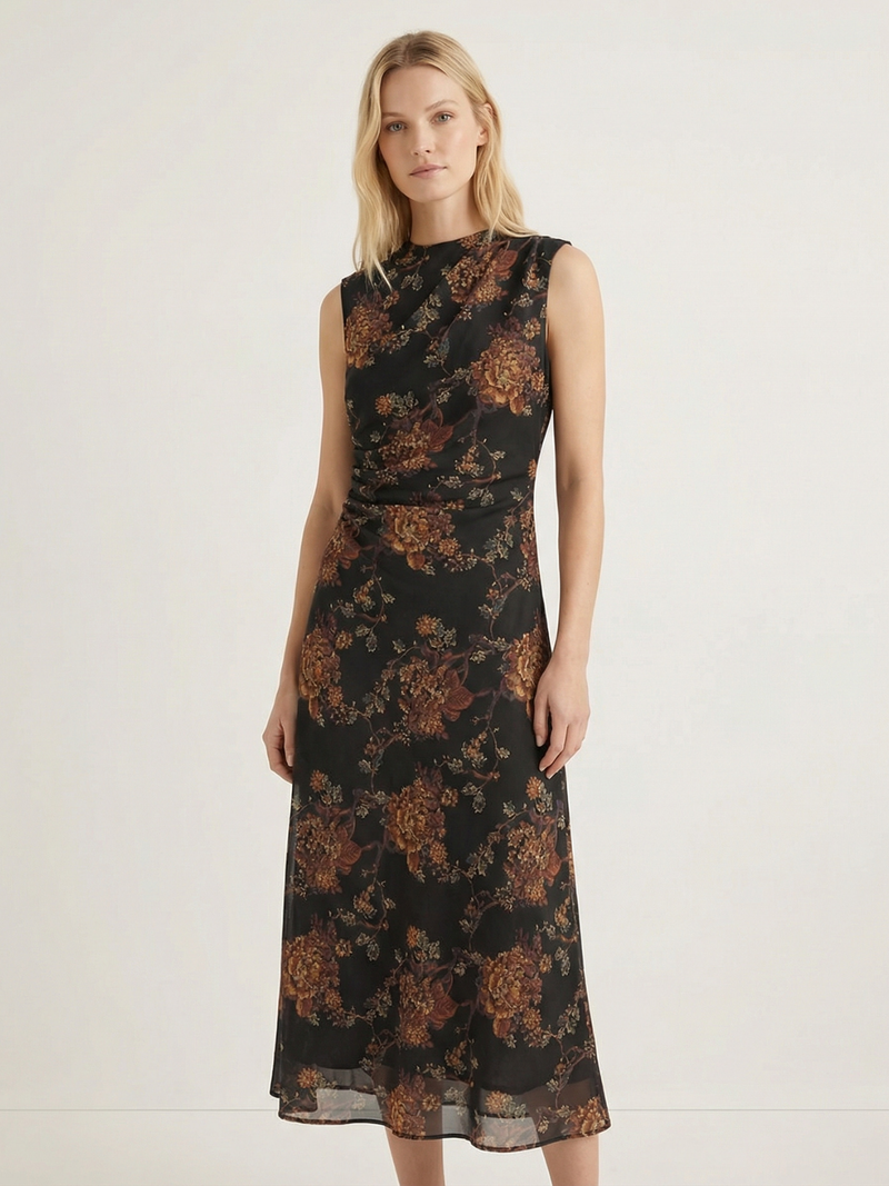 Floral Whisper Chiffon Maxi