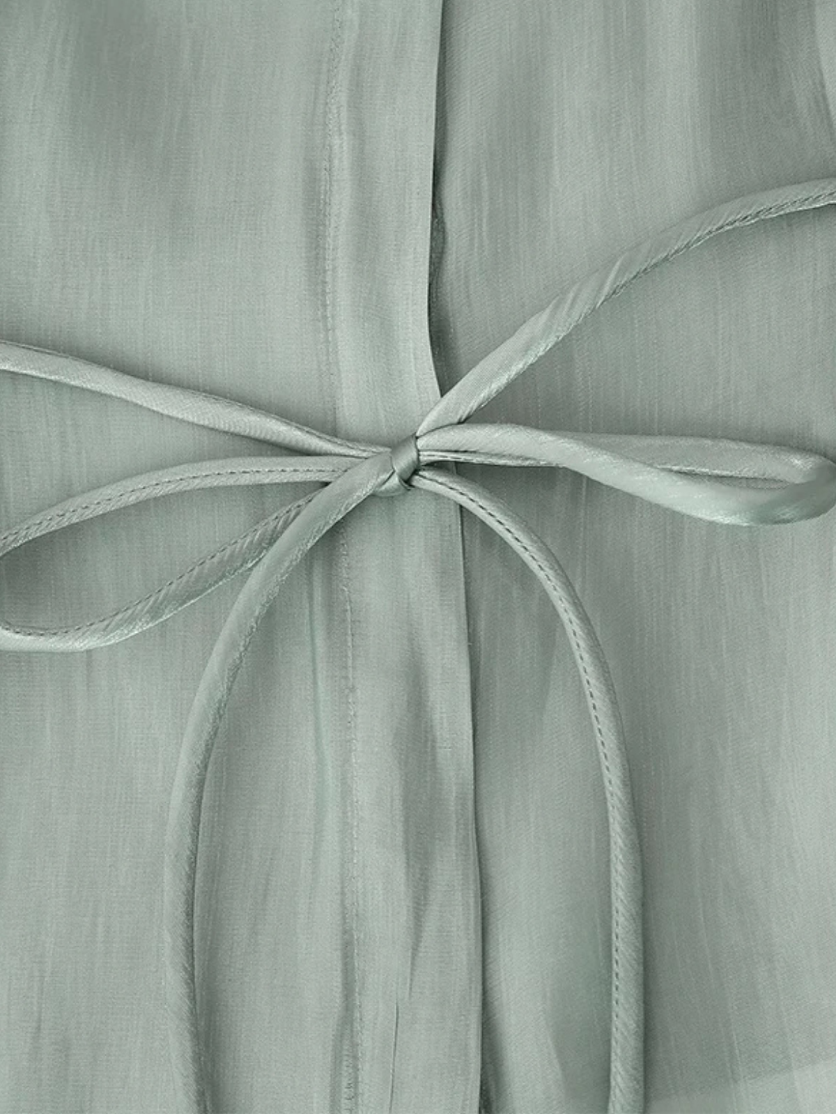 Lapel Collar Semi Sheer Blouse