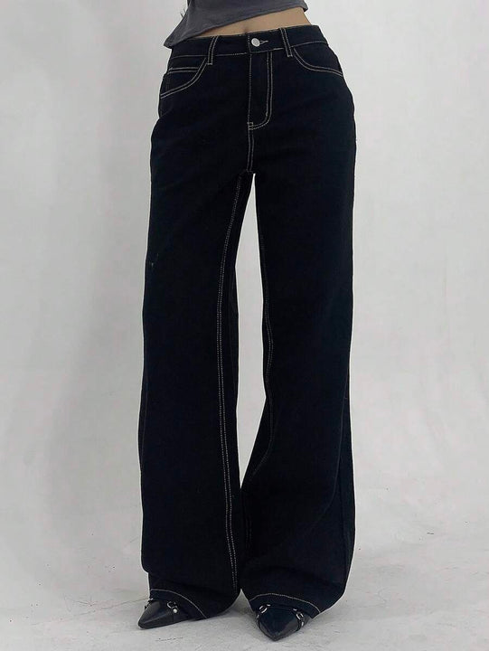 Low Waist Straight Jeans