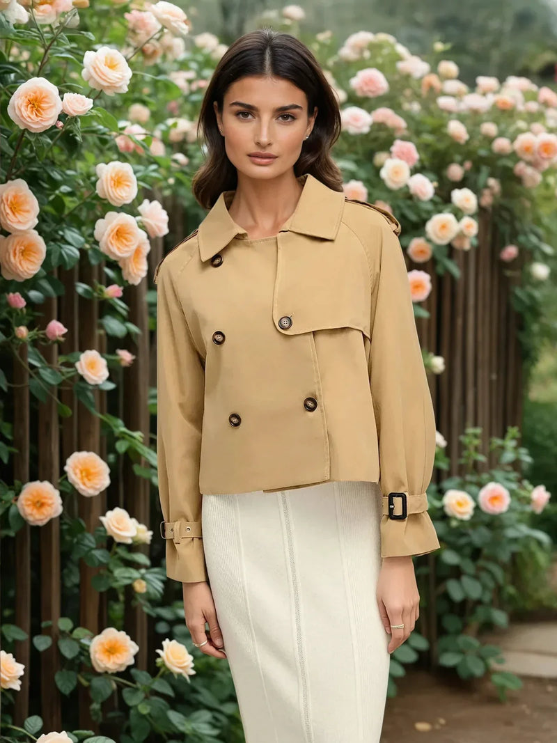 Lässiger und schicker Trenchcoat mit Revers