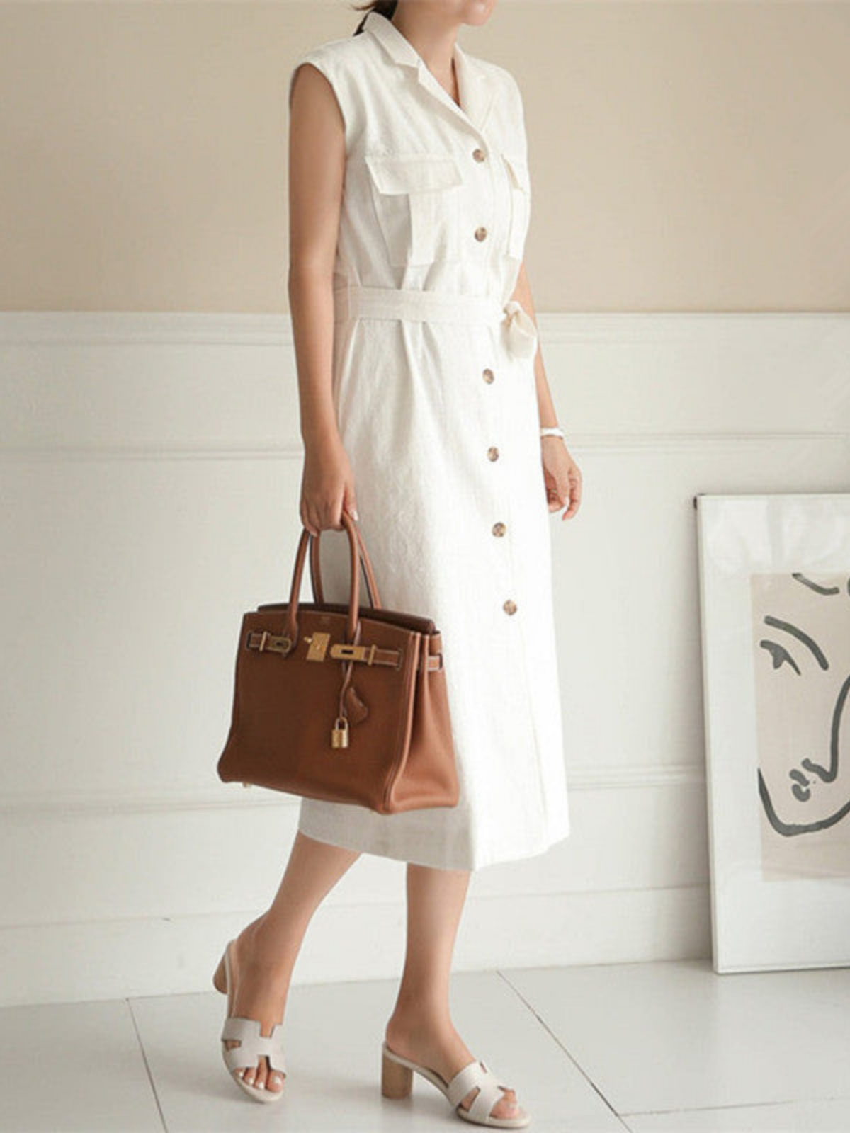 Single Breasted Suit Dress - LA FEMME WANDERER