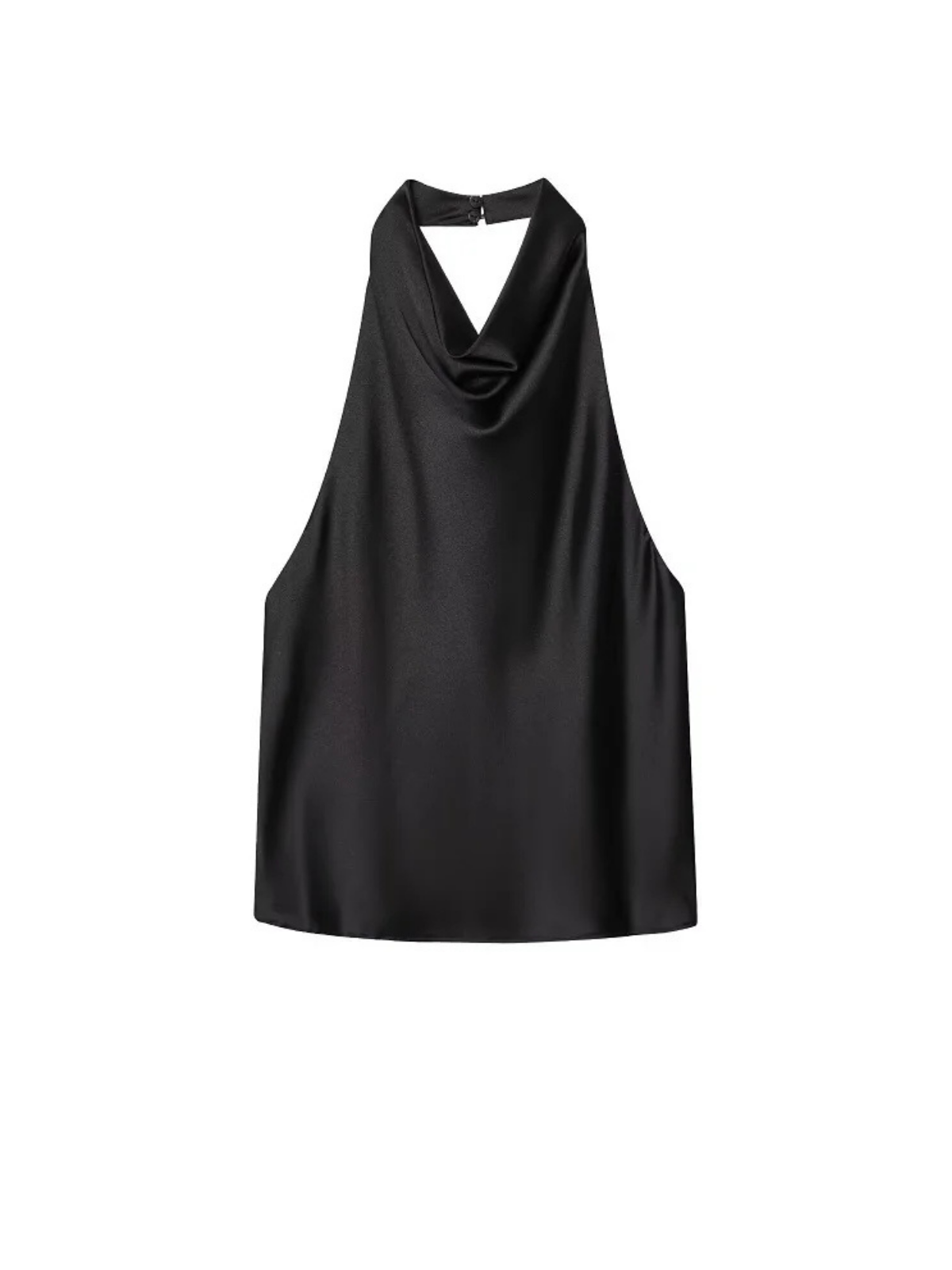 Backless Satin Halter Camisole