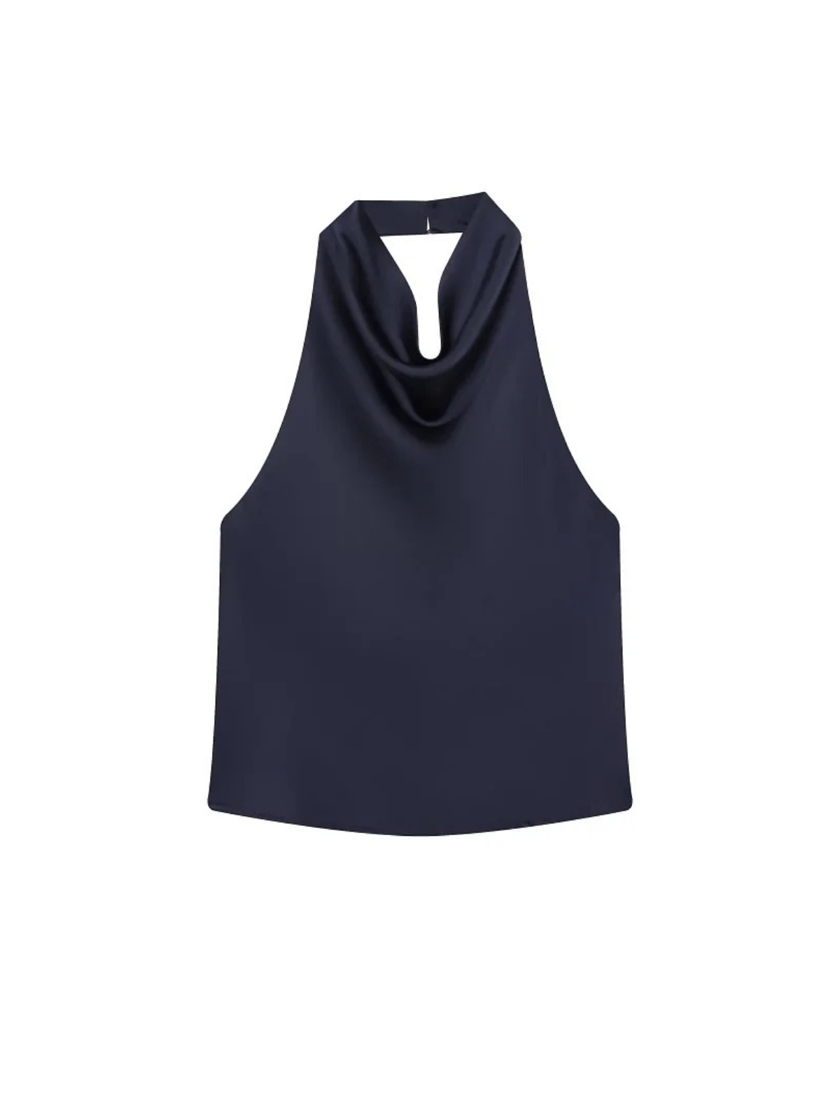 Backless Satin Halter Camisole