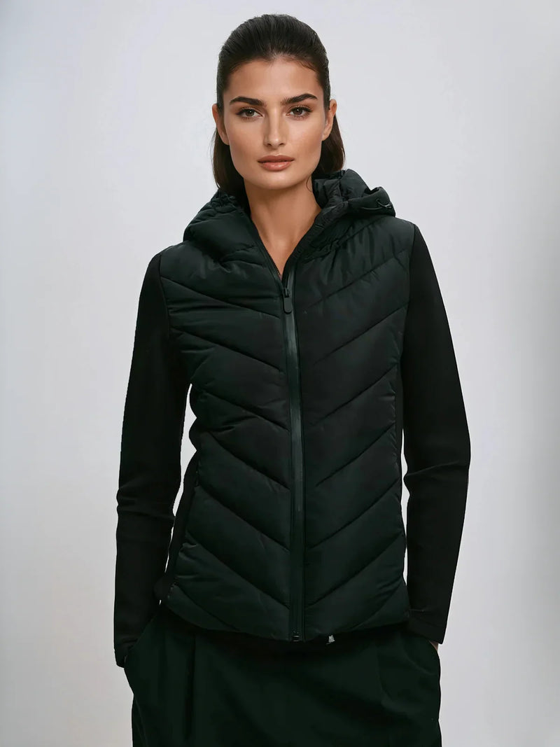 Baumwollgefütterter Mantel mit Stehkragen für die Freizeit