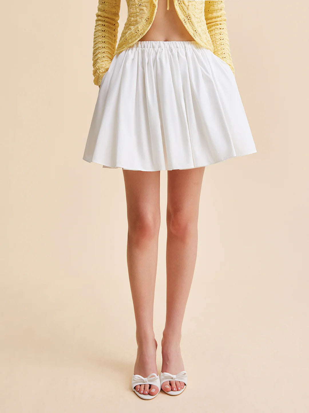 Effortless Chic Cotton Pleated Skirt - LA FEMME WANDERER
