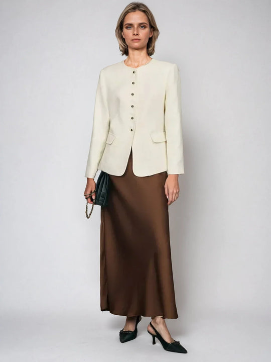 Minimalistischer Satin-Unterrock