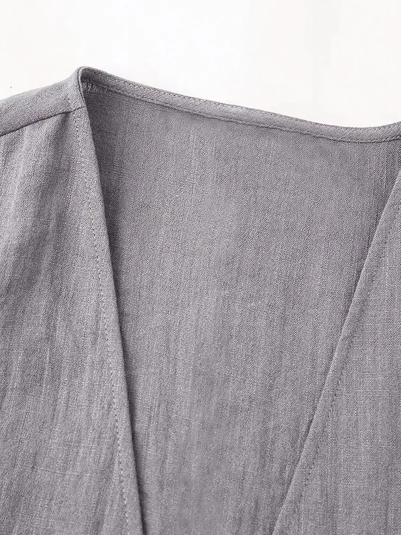 Double Breasted Elegant Kimono Outerwear - LA FEMME WANDERER