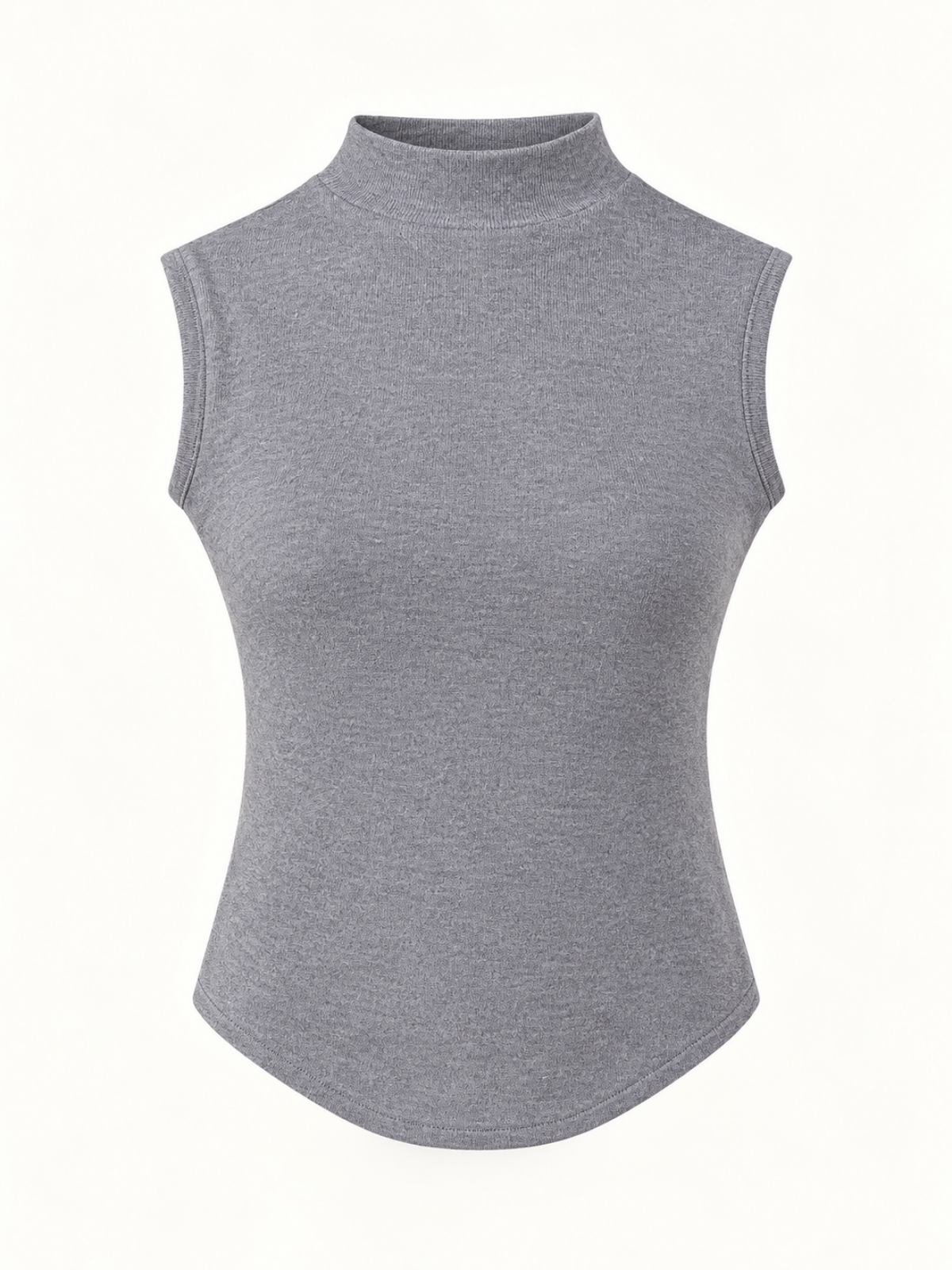 Élodie Stand-Collar Cotton Knit Top